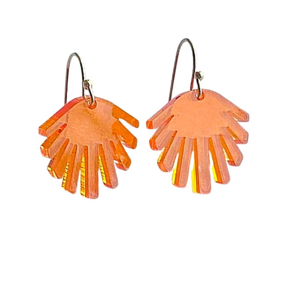 Resin laser cut earrings